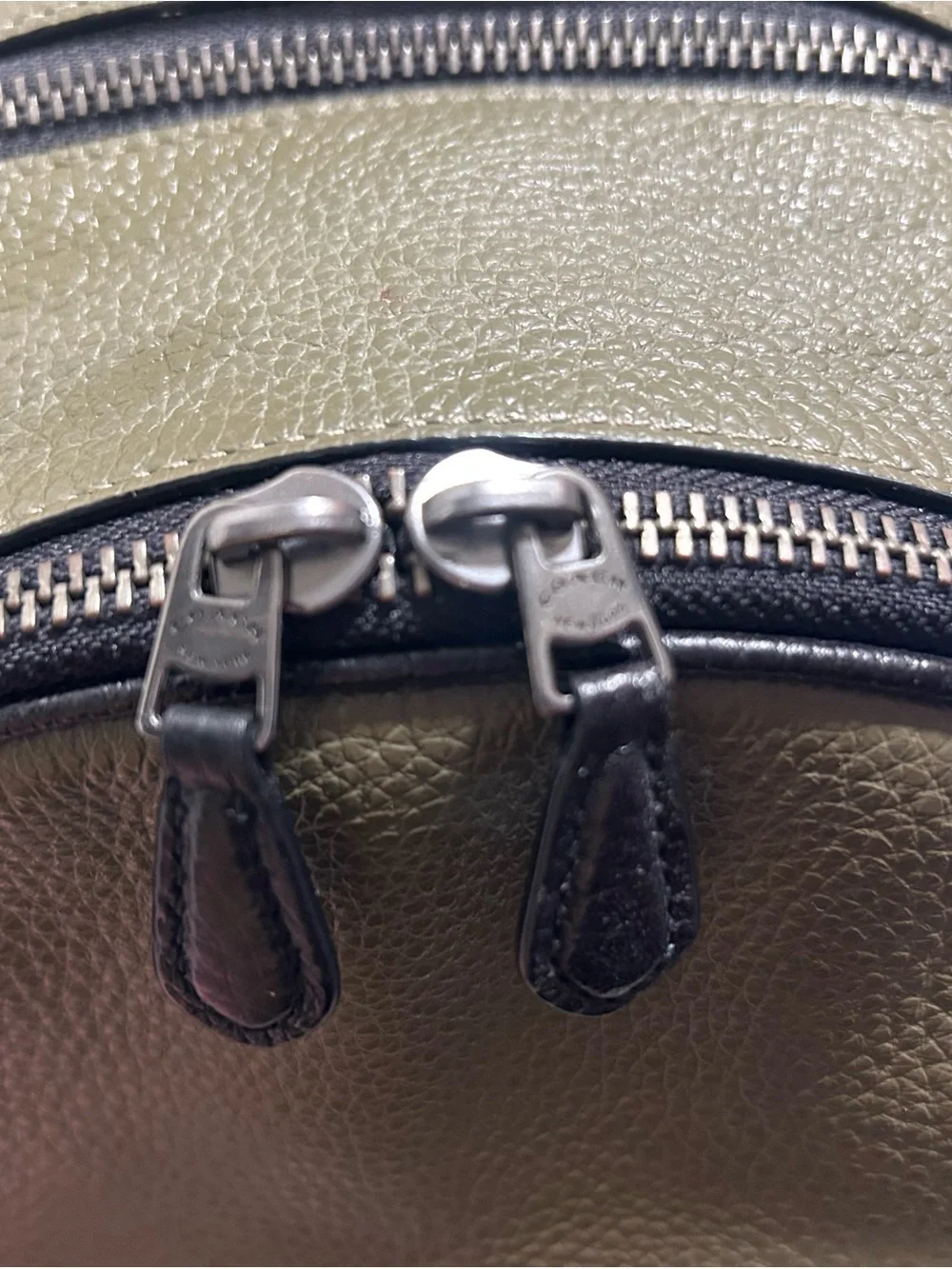 Coach Court Color Block Pebbled Leather Backpack